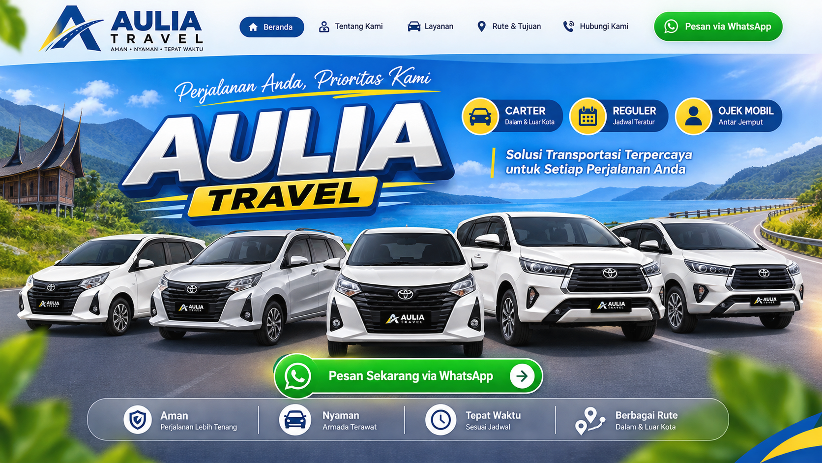 Aulia Travel - perjalanan aman, nyaman dan tepat waktu